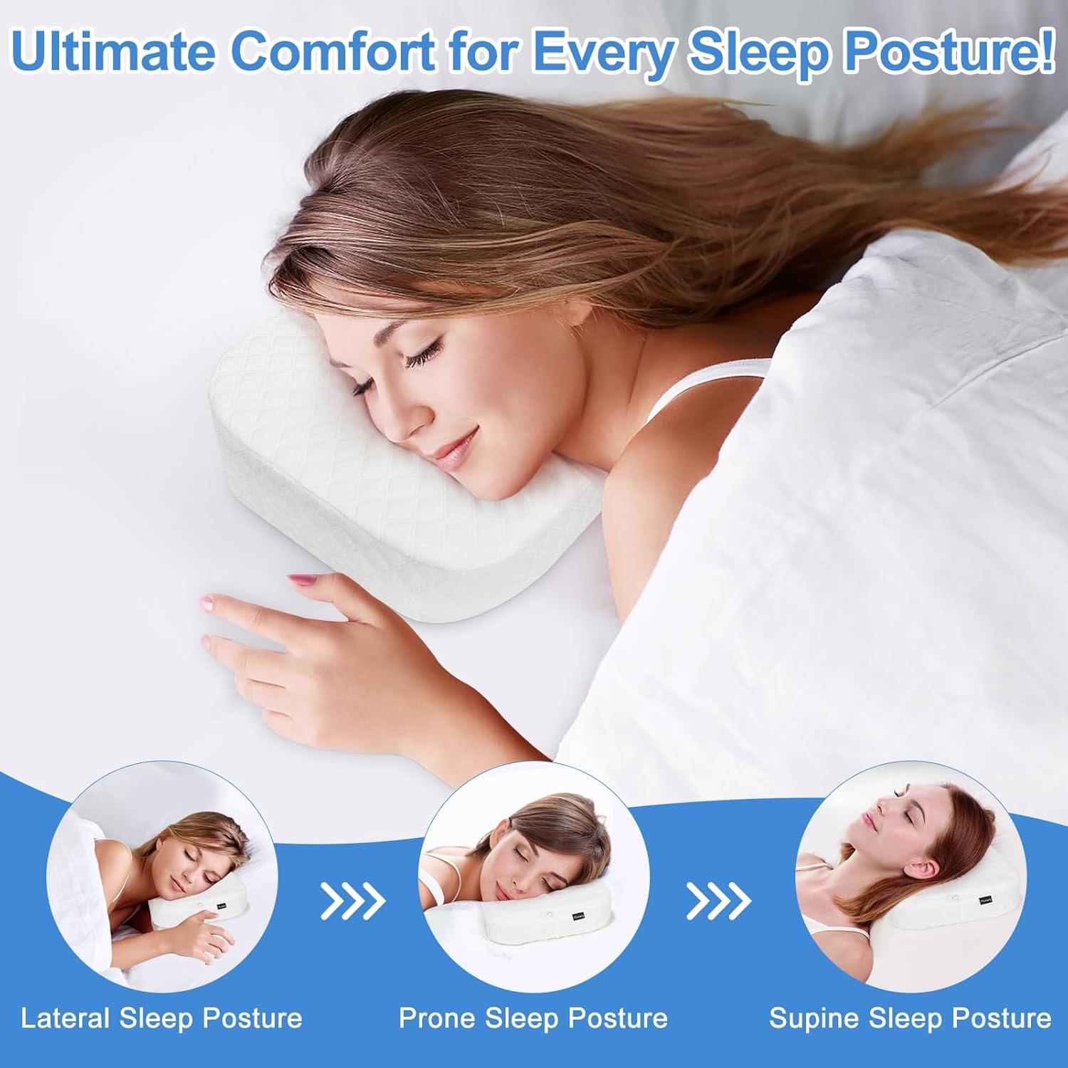 Memory Foam Ear Pillow with Ear Hole