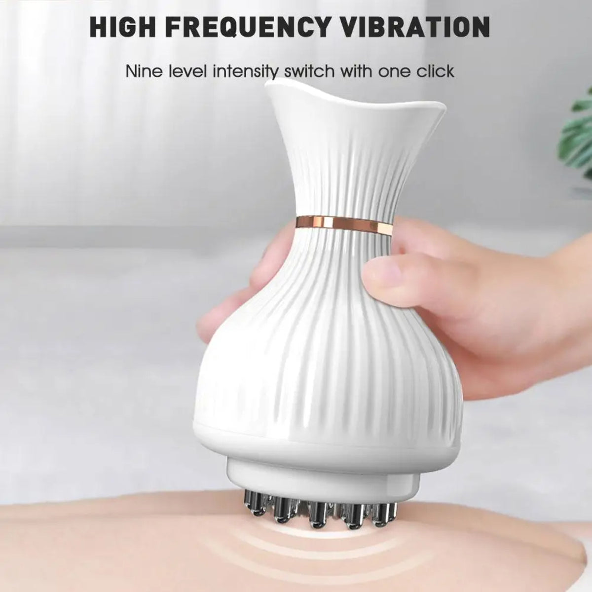 Electric Meridian Brush – Slimming Microcurrent Massager and Hot Scraping Tool