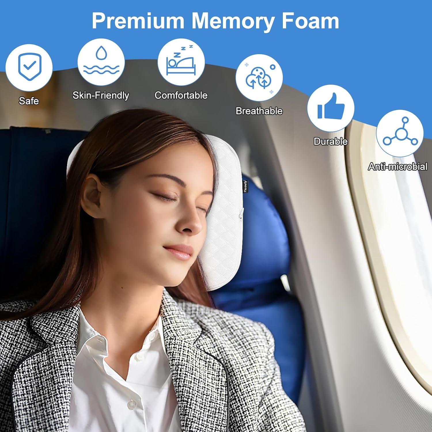 Memory Foam Ear Pillow with Ear Hole