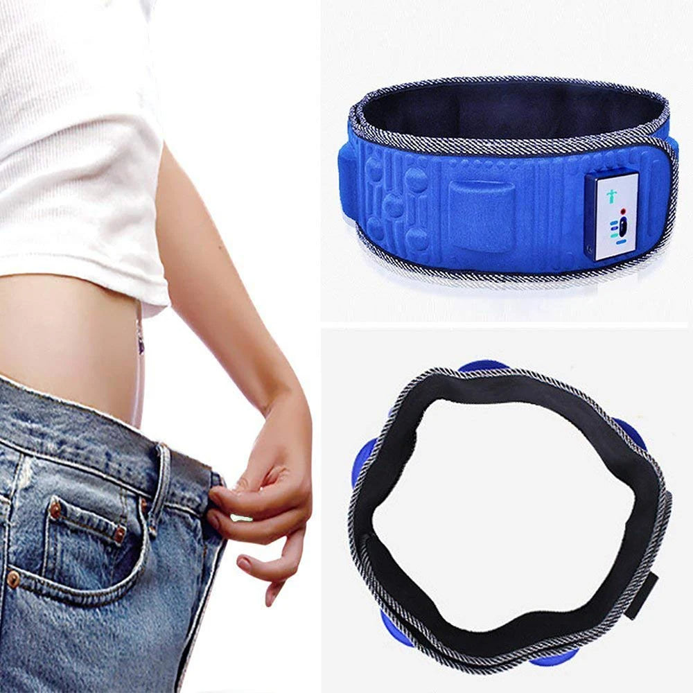 Electric Abdominal Vibration Massage Belt – Waist Massager and Muscle Stimulator