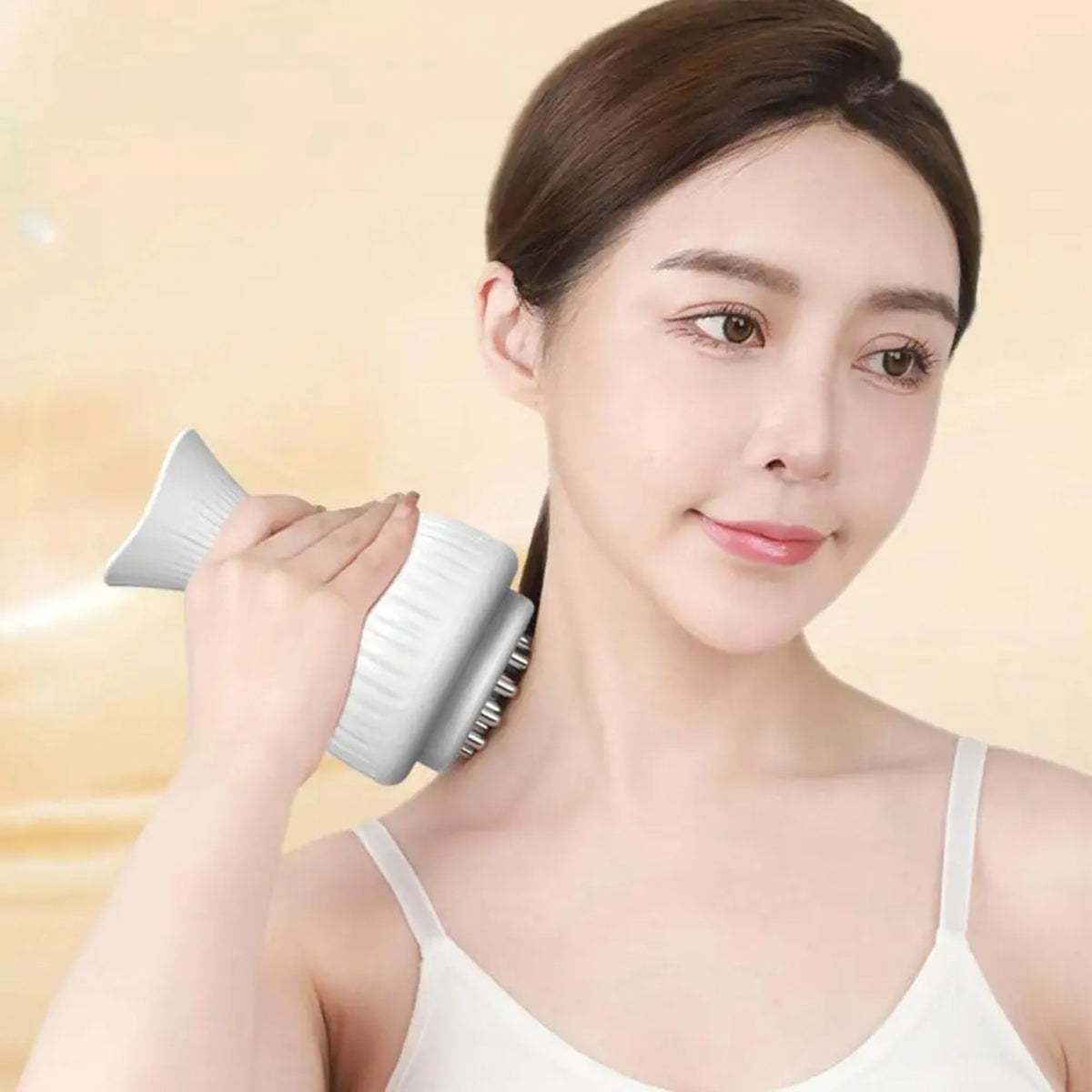 Electric Meridian Brush – Slimming Microcurrent Massager and Hot Scraping Tool