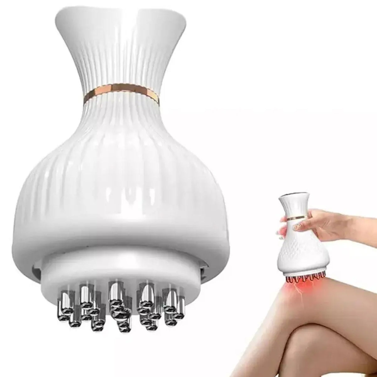 Electric Meridian Brush – Slimming Microcurrent Massager and Hot Scraping Tool