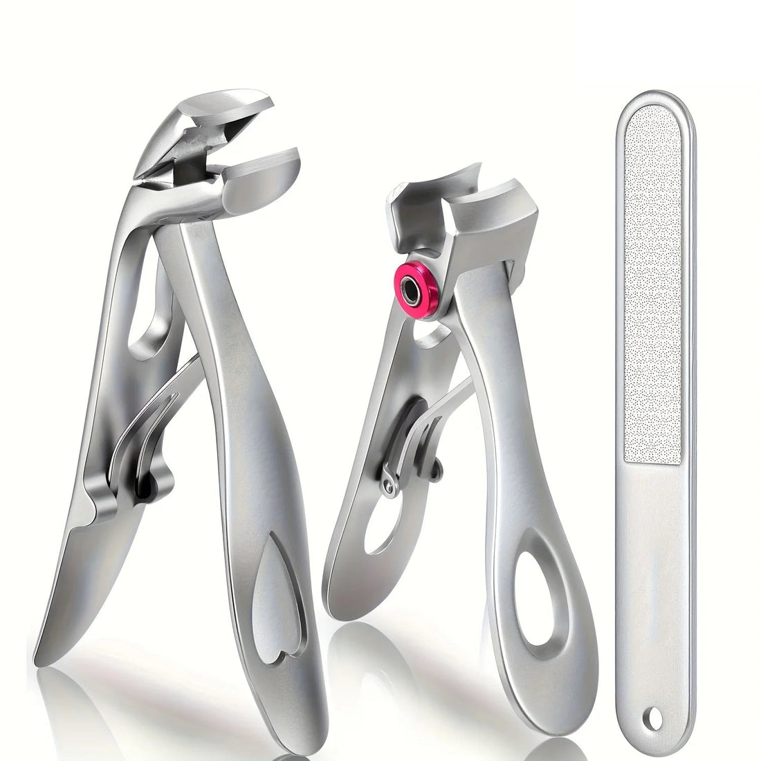 3PCS Heavy-Duty Nail Clippers – Wide Jaw for Thick Toenails And Seniors