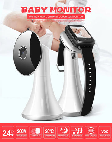 Smart Watch Baby Monitor Wireless  Alarm Camera