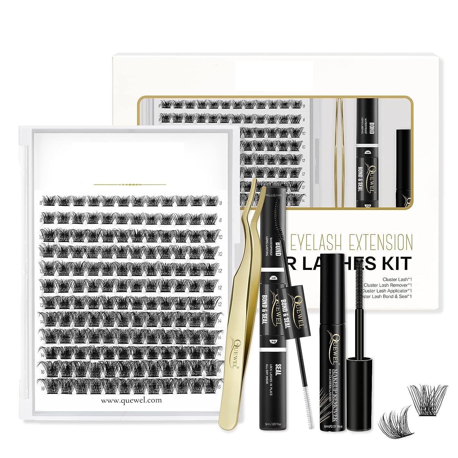 Diy EyeLashe Extension Cluster Lashes Kit