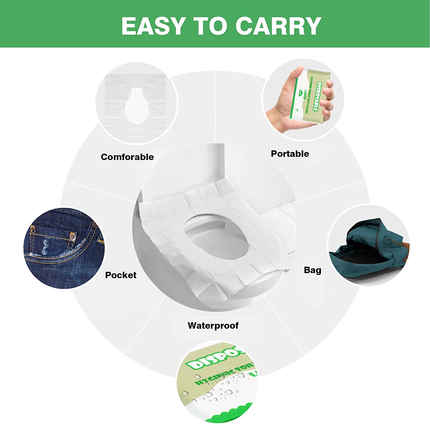Portable Disposable Toilet Seat Cover