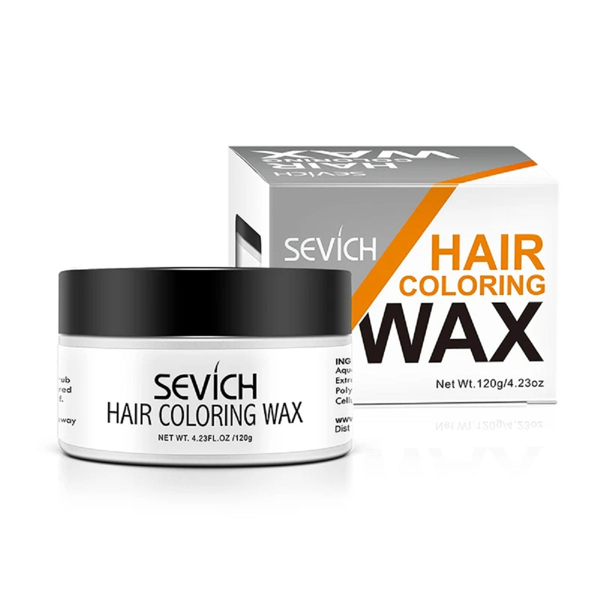 Temporary Hair Color Wax – One-Time Styling Mud Silver Grey Dye Cream