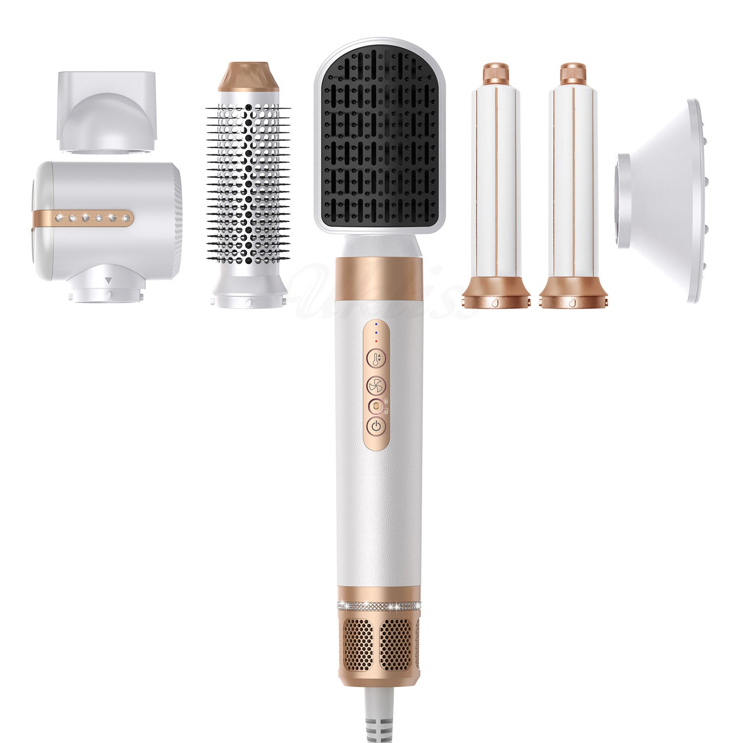 7 in 1 Hair Styling Hot Air Brush Curling Wand Set