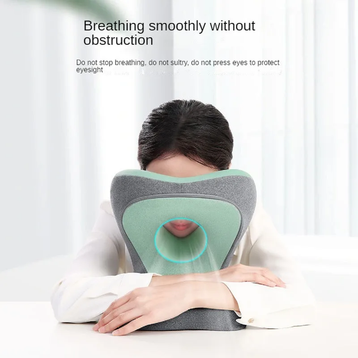 Memory Foam Nap Headrest Neck Support Office Pillow