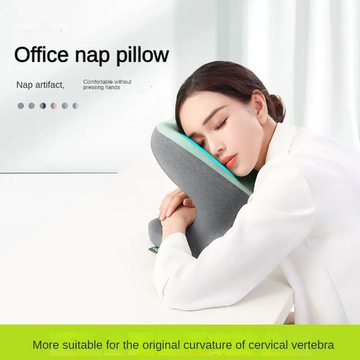 Memory Foam Nap Headrest Neck Support Office Pillow