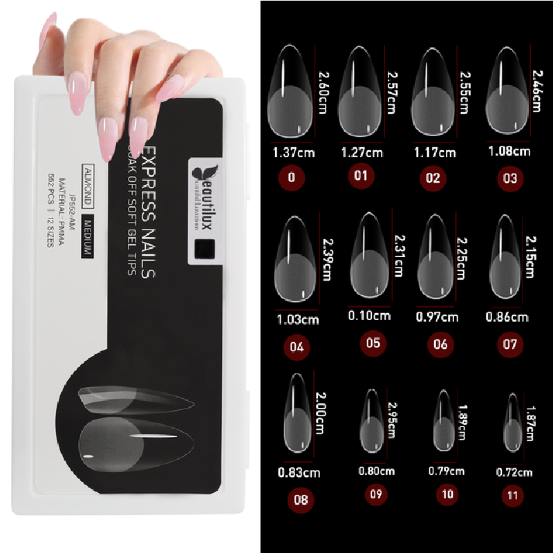 552pcs/box Oval slmond square false fake gel nail tips iciCosmetic™