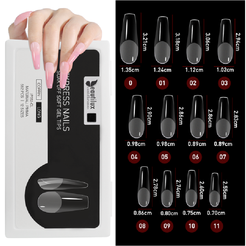 552pcs/box Oval slmond square false fake gel nail tips iciCosmetic™