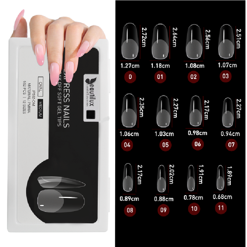 552pcs/box Oval slmond square false fake gel nail tips iciCosmetic™